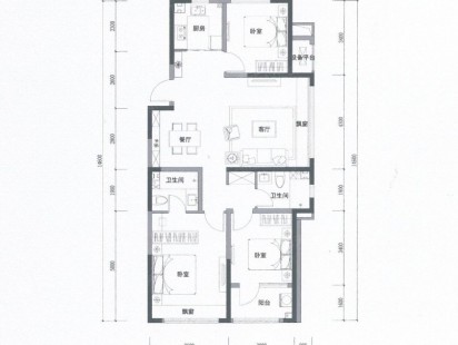 绿城和锦玉园户型图 (3)